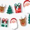 Big Dot of Happiness Jolly Santa Claus Garland Banner, Christmas Party Decorations Backdrop, 30 Feet of Cord, 15 Paper Holiday Shapes Double-Sided